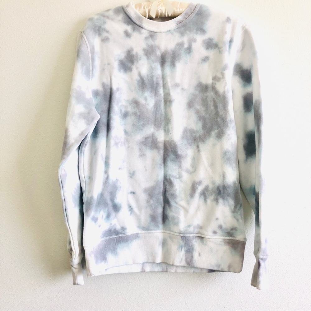 Pastel Gray/Bluish Tie Dye Crewneck Sweatshirt